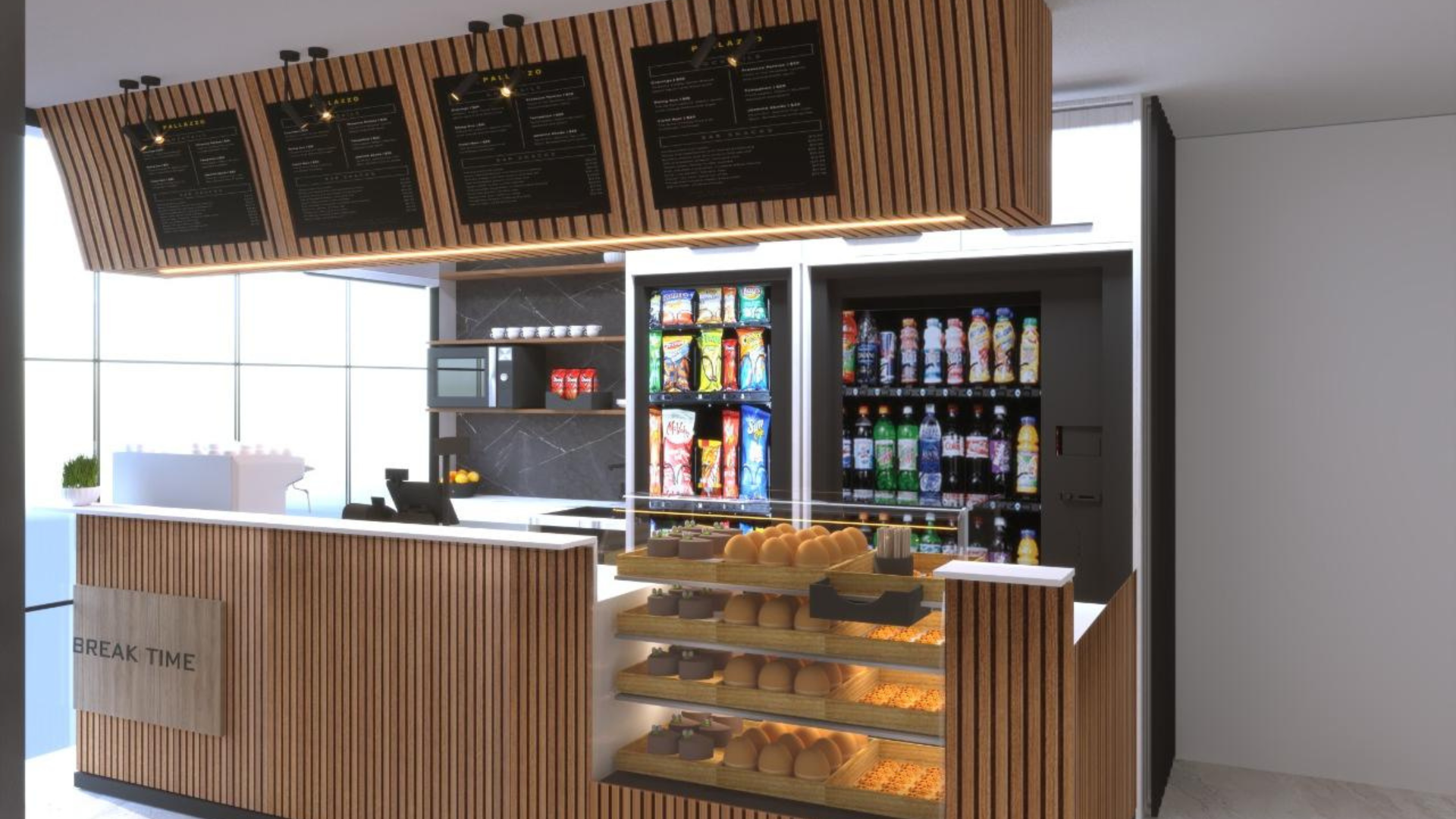 Project of a Cafe at King Abdulaziz Hospital in Al-Mahjar District