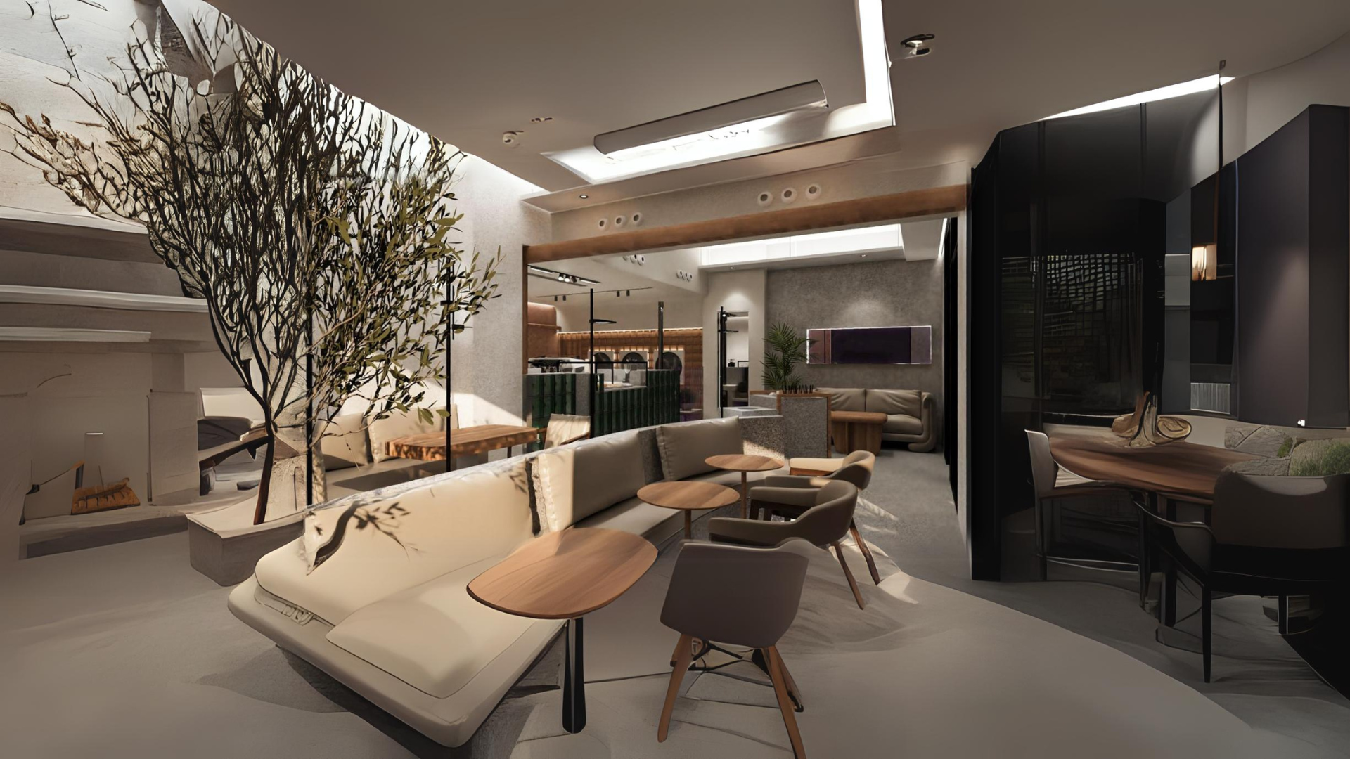 The project of a Coffee Shop in Abhur Commercial Complex